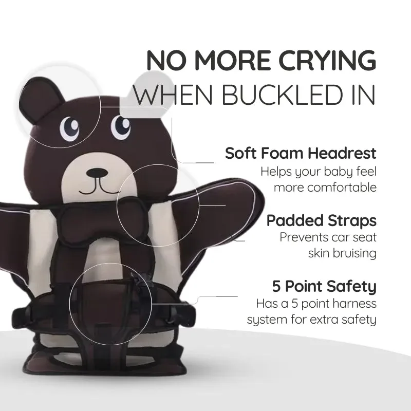 Child Baby Car Protection Cushion Seat Bear - Orange β photo 5