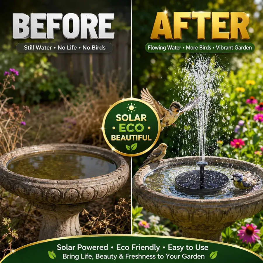 Solar Bird Bath Water Fountain Pump β photo 4