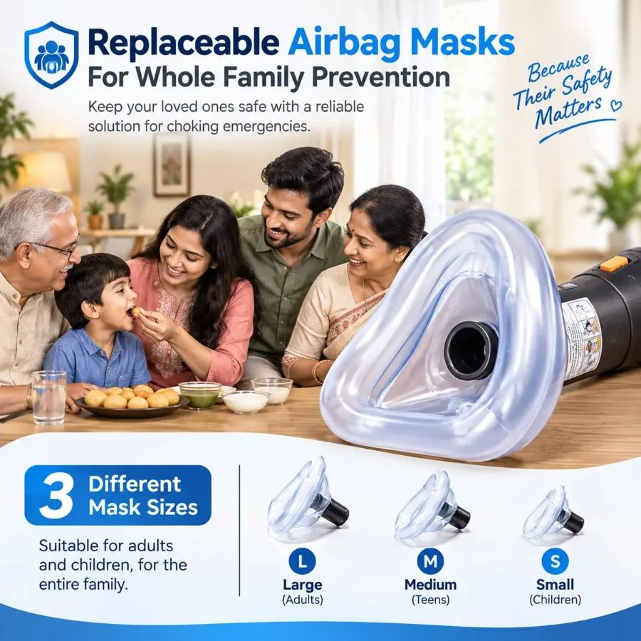 Automatic Anti-Choking Rescue Device – 3 Mask Sizes — photo 2