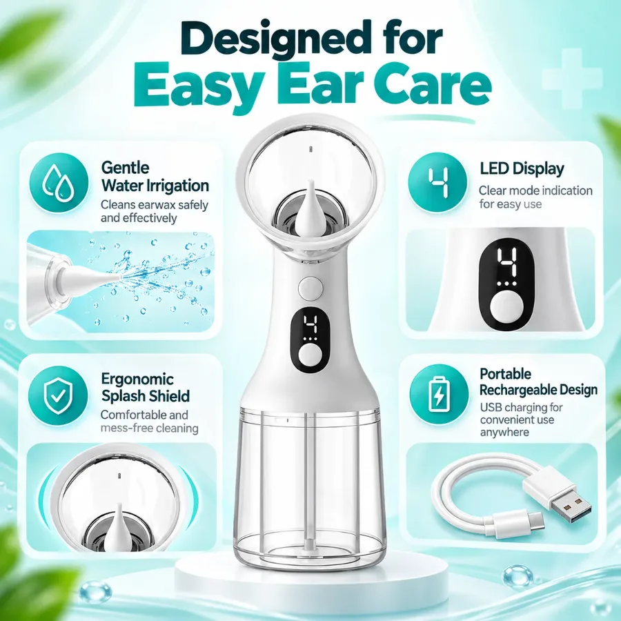 Electric Automatic ear wax removal kit β photo 2