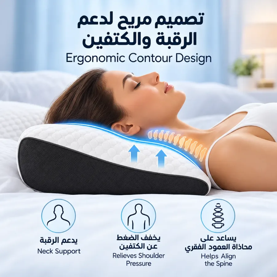 Ergonomic Contour Neck Pillow β photo 2