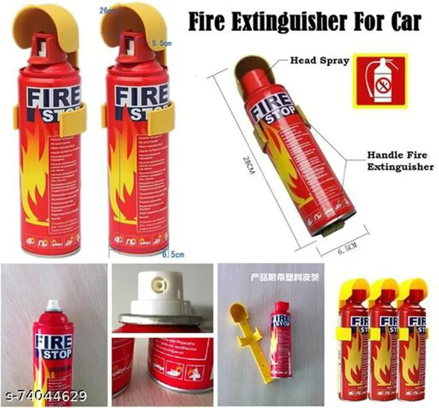 Fire Extinguisher Spray with Stand for Car and Home Use | Fire Stop Aluminium Spray - 500 ML β photo 6