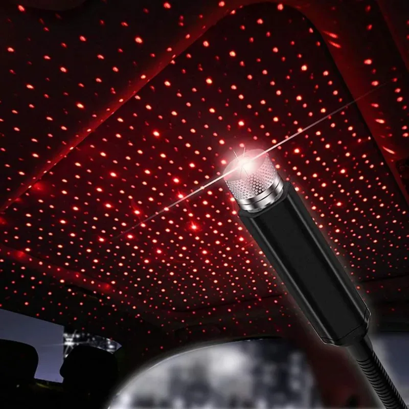 Car Roof Laser Star USB Light - Red Laser