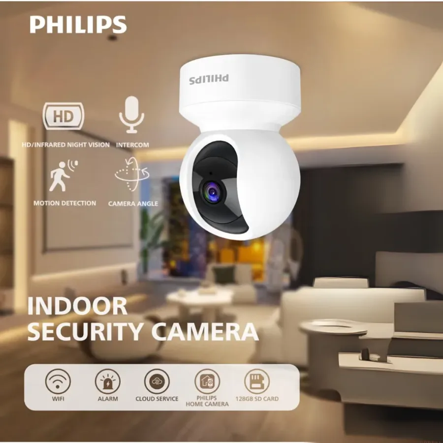 Philips 1080p Wi-Fi Home Security Camera - One Lens β photo 2