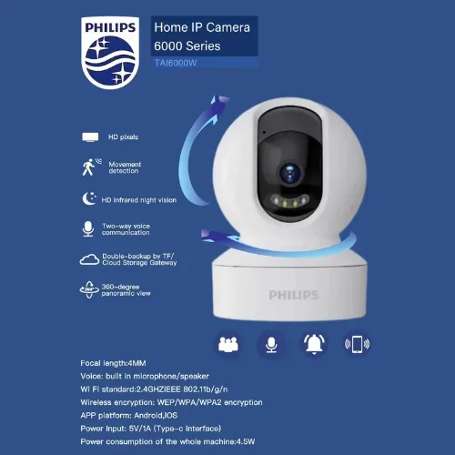 Philips 1080p Wi-Fi Home Security Camera - One Lens — photo 10