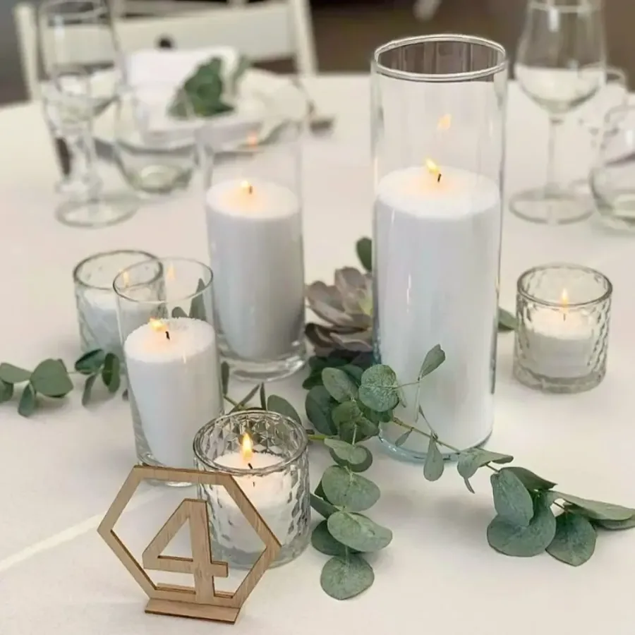 Pearl & Flame - Pearl Candles -white color - Pink — photo 4