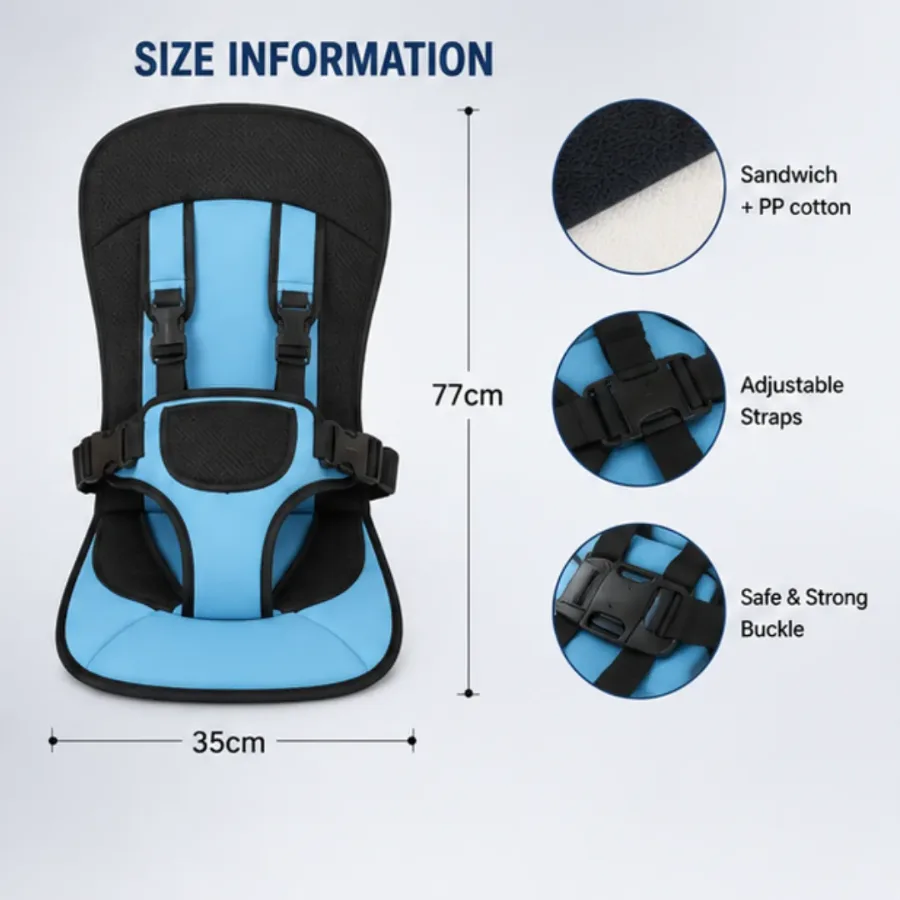 Baby Car Protection Cushion Seat Child - Blue β photo 4