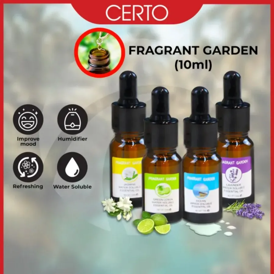 Fragrant Garden Water Soluble Fragrance Essential Oil 10ML Aroma Air Purifier Diffuser Humidifier - Vanilla