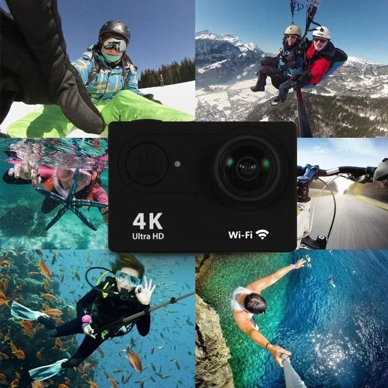 HD Waterproof Sport Action Camera 1080P/60FPS WiFi 2.0" 170D - Pink — photo 7