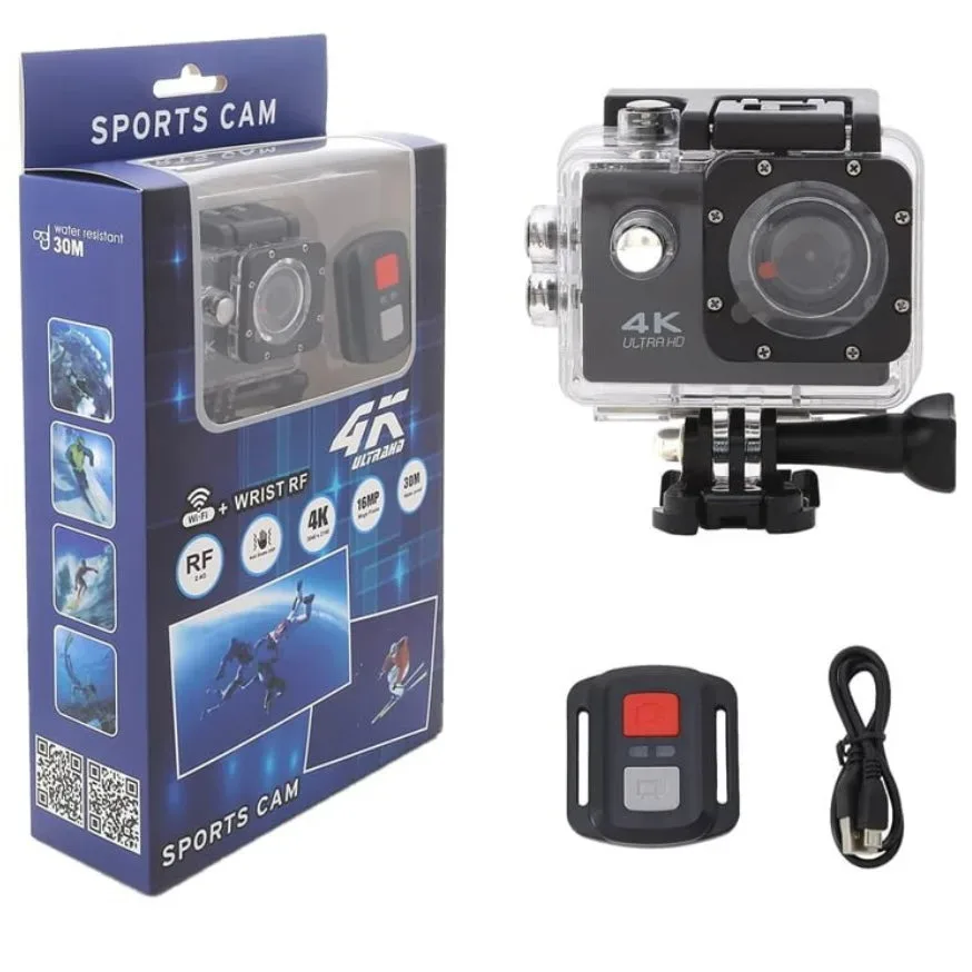 HD Waterproof Sport Action Camera 1080P/60FPS WiFi 2.0" 170D - Pink β photo 8