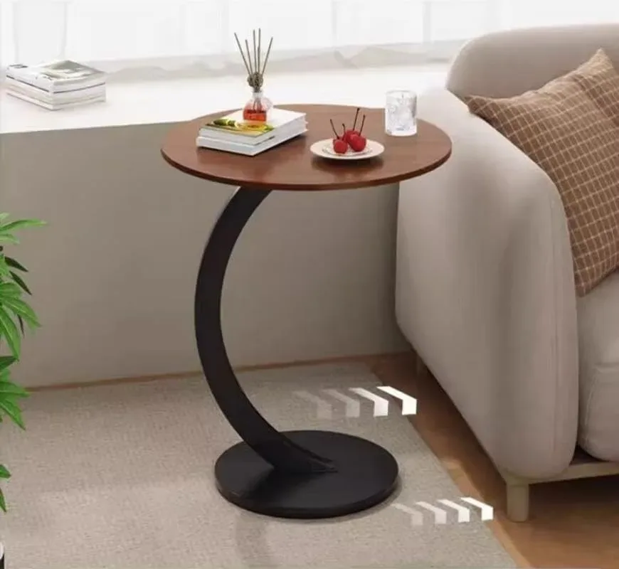 Round Side Table - Brown wood β photo 5