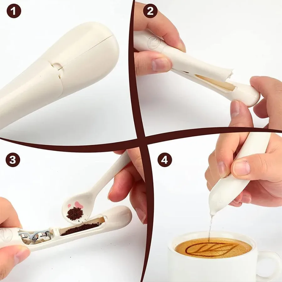 Spice Pen for Electrical Coffee Art for Latte - Green β photo 3
