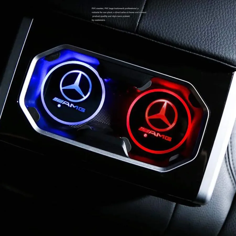 Car LED Light Cup Mat – 7 Color Atmosphere Pad - Jeep — photo 3