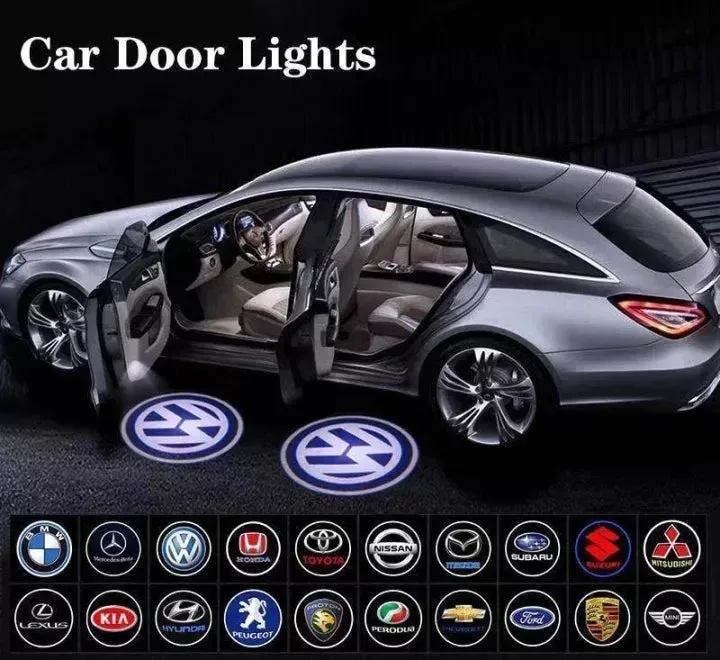 2PCS Car Door Logo Light Projector For All Car With Sensor - Volkswagen