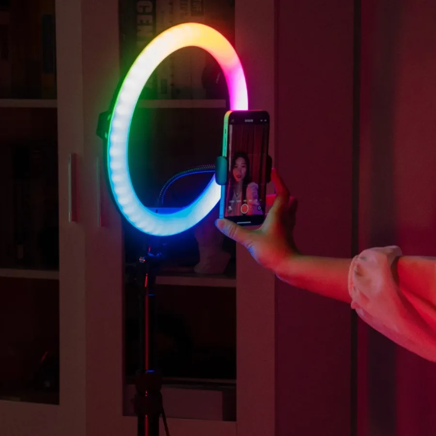 RGB Ring Light With 2.1 Meter Tripod - Rgb Ring Light 45cm With 2.1 Meter Tripo β photo 7