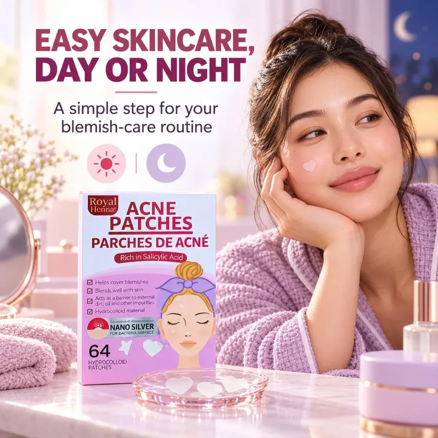 Heart-Shaped Hydrocolloid Acne Patches with Salicylic Acid – 64 Pieces — photo 4