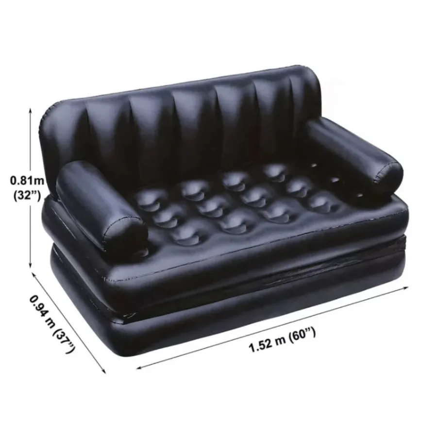 5-In-1 Double Multifunction Inflatable Fashion Air Sofa Queen Double Bed Mattress (L188 x W152 x H64)cm — photo 5
