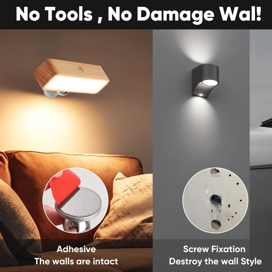 Rechargeable Intelligent Sensing Led Wall Lights — photo 3