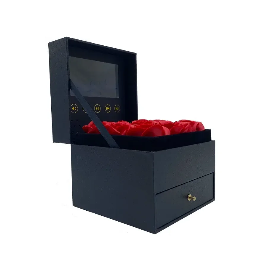 Video Box With 9 Eternal roses — photo 2
