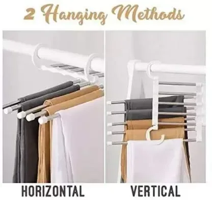 Multifunctional Wardrobe 5 Layers Pants Storage Rack Hangers Holders 5 In 1 — photo 4