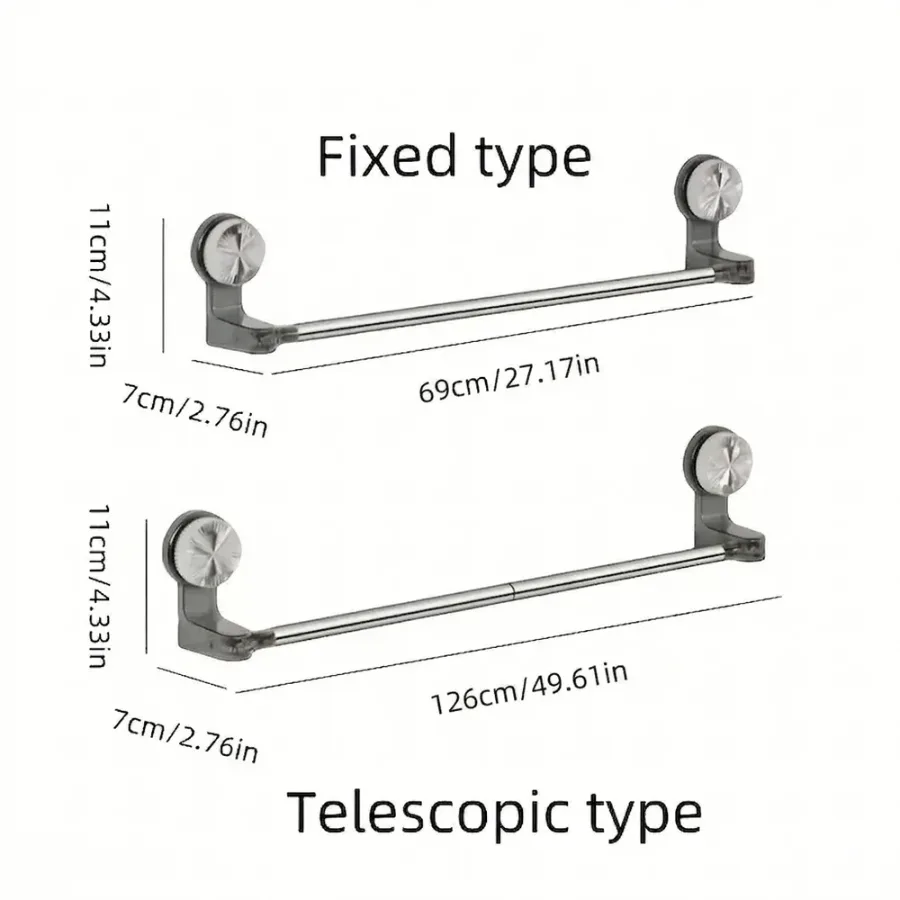 Rotating Retractable Suction Hook Bathroom Hanger Organiser β photo 9