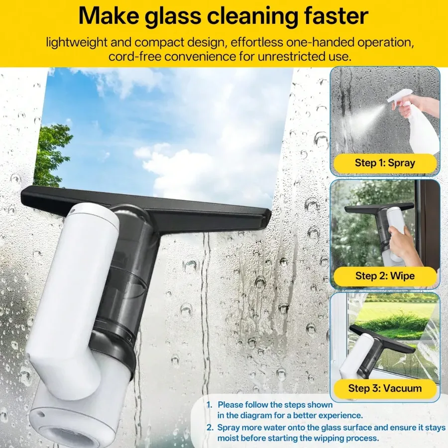 5 in 1 Cordless Window Vacuum Cleaner Set 2000mAh — photo 2