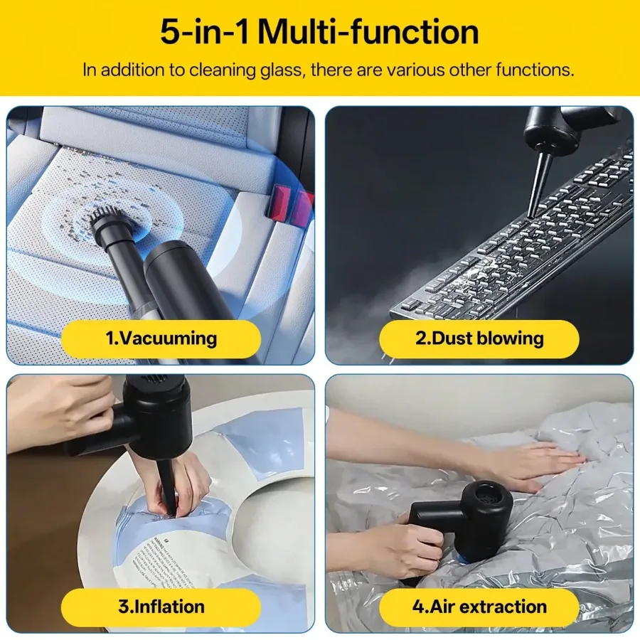 5 in 1 Cordless Window Vacuum Cleaner Set 2000mAh — photo 4