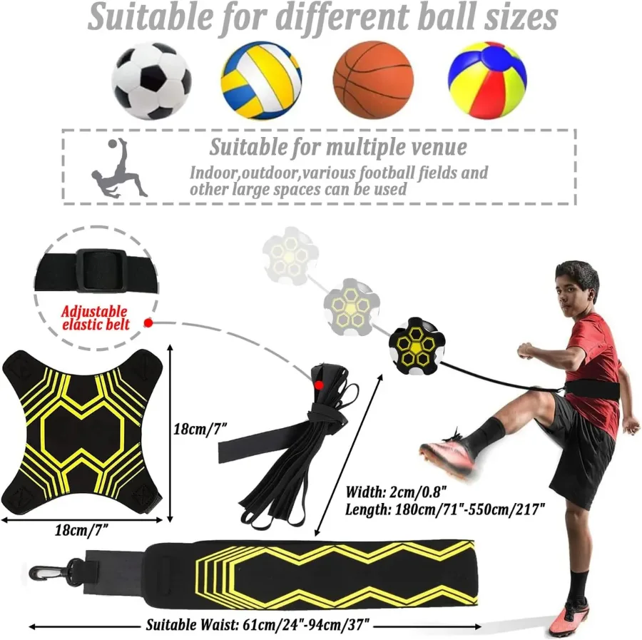Football Kick Trainer Soccer Training Waist Belt Adjustable — photo 9