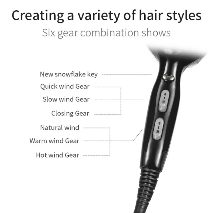 VGR V413 Professional Hair Dryer | 2200W High Power — photo 6