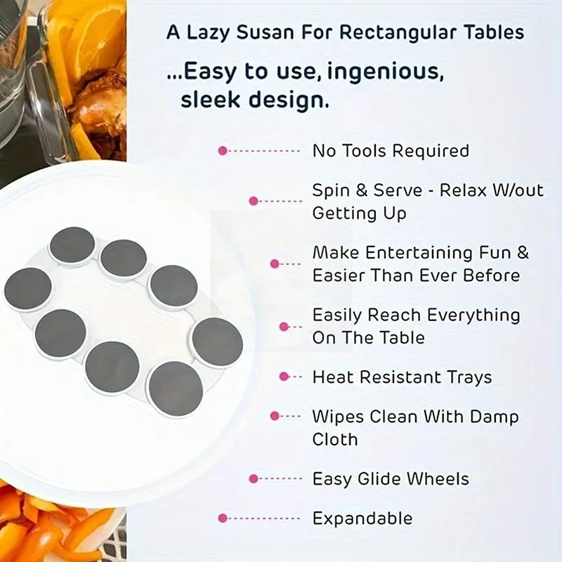 Rotating Dining Table Tray β photo 3