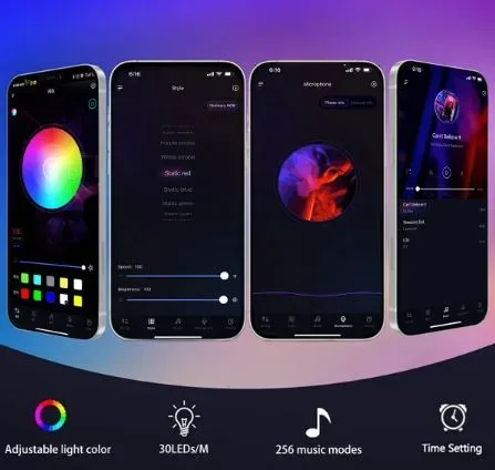 LED Fire Work Strip Lights App And Remote Control β photo 3