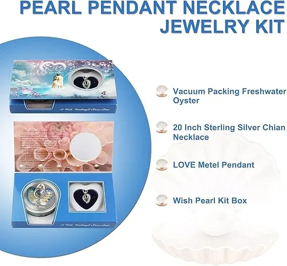 Wish Pearl Necklace Kit,Mysterious Oyster Pearl Gift Set — photo 7