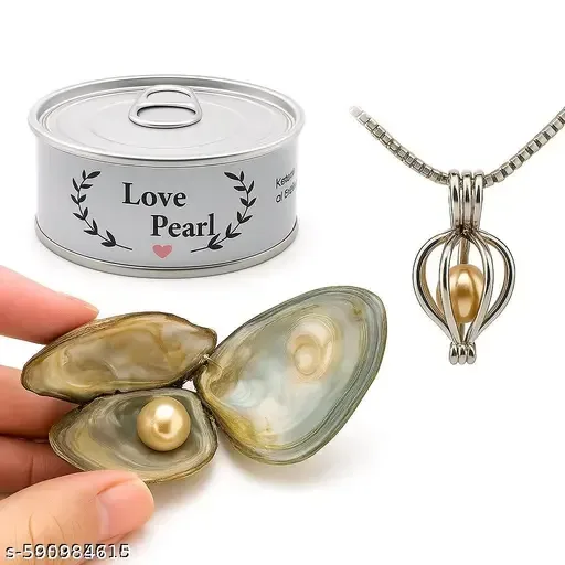Wish Pearl Necklace Kit,Mysterious Oyster Pearl Gift Set