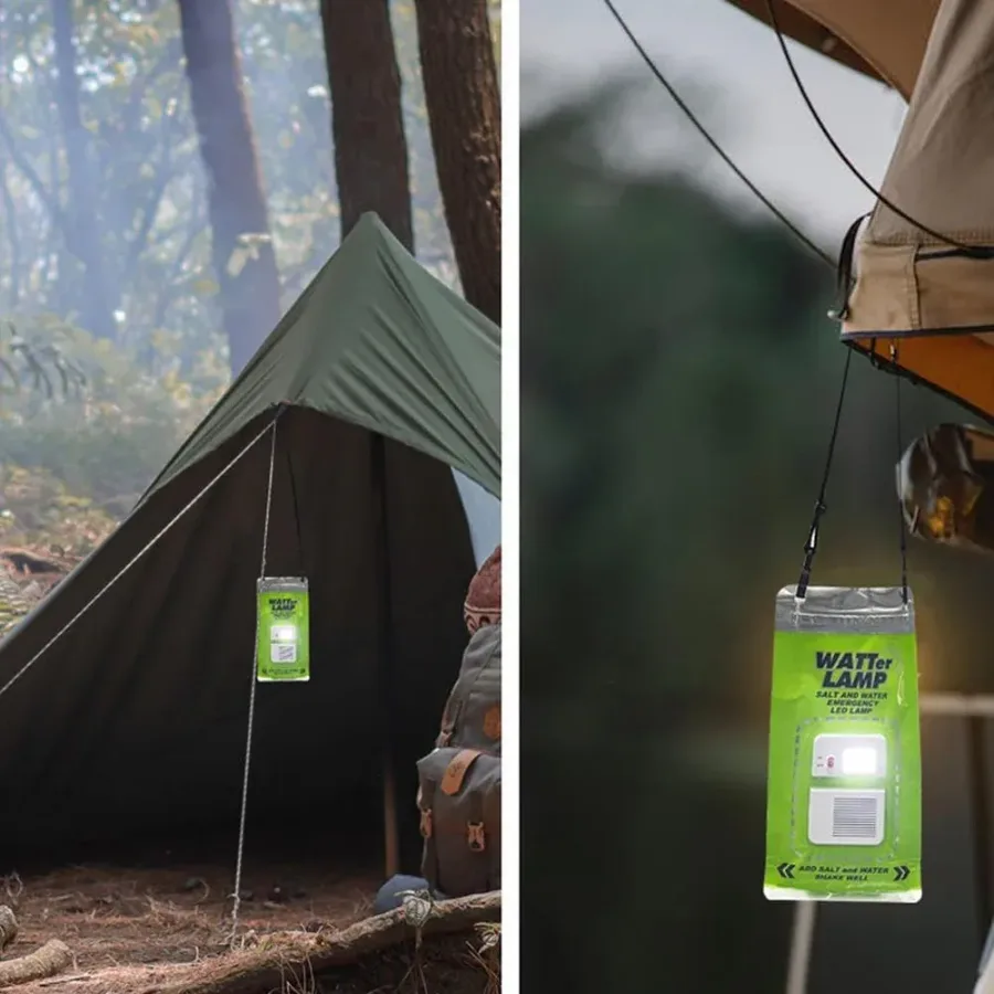 Portable Salt Water LED Lamp for Camping, Hiking & Emergencies. β photo 7
