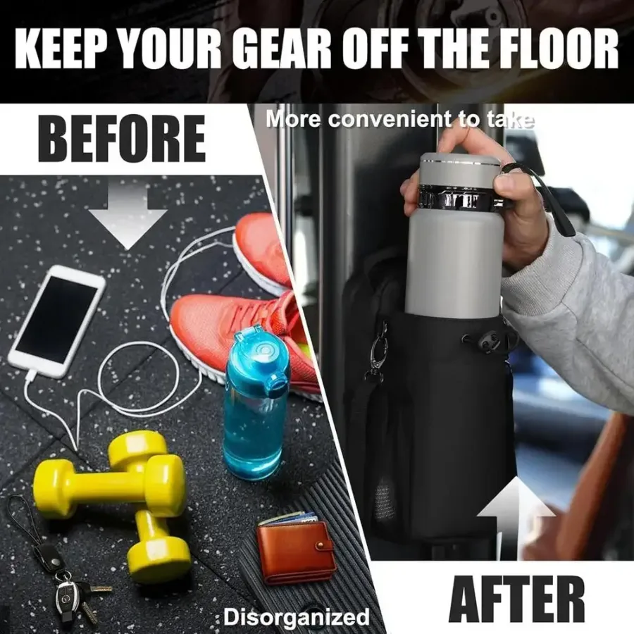 Magnetic Gym Bag With Water Bottle Holder β photo 3