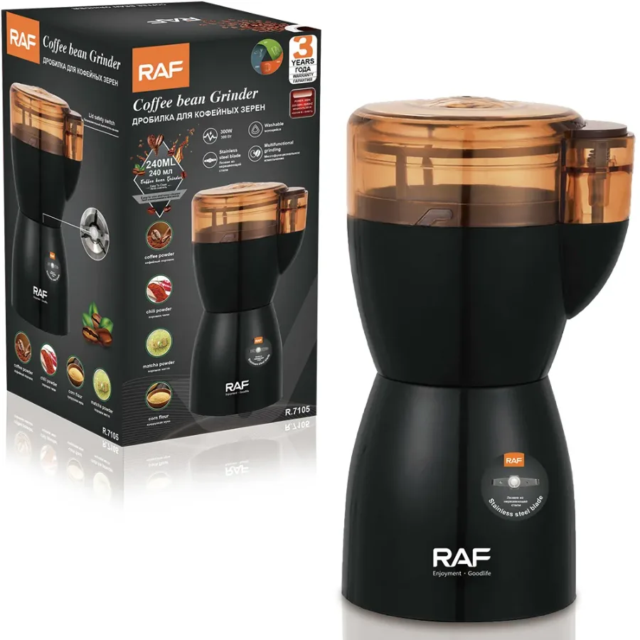 RAF Stainless Steel Blade Coffee Bean Grinder — photo 4