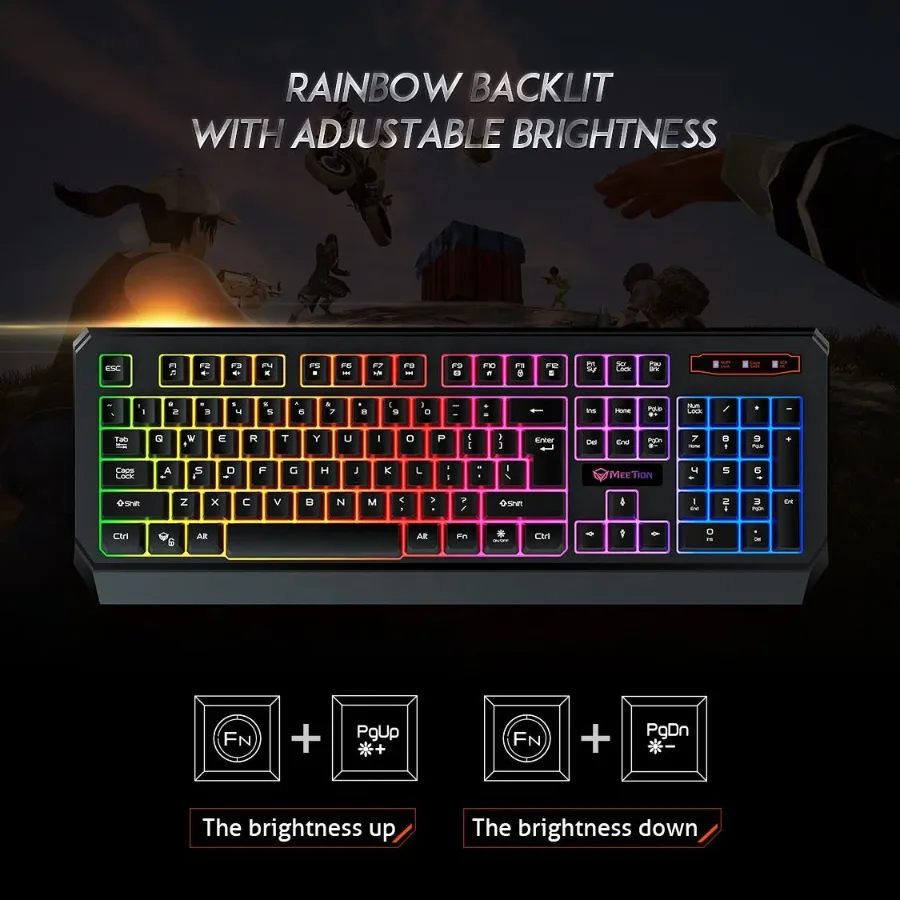 MEETION Wired RGB Gaming Keyboard MT-K9320 β photo 6