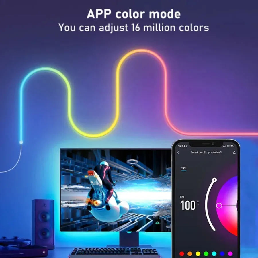 Rgb Neon rope strip lights β photo 3