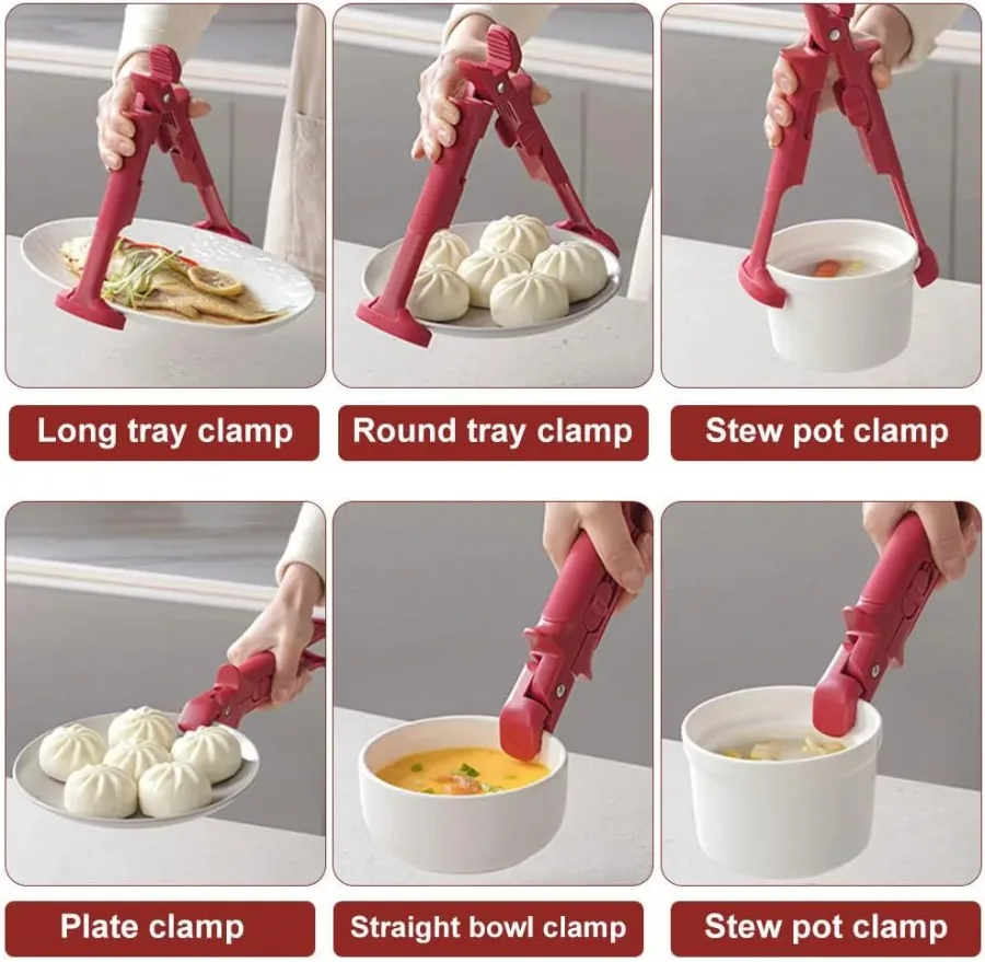 Anti-Scald Bowl Clip, Double-head Hot Dish Plate Gripper β photo 3