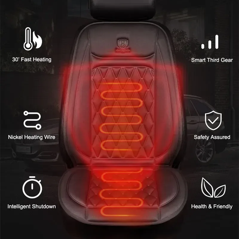 Heated Car Seat Cover 12V Universal β photo 2