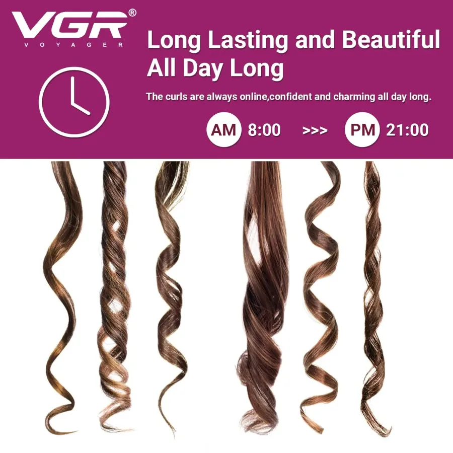 VGR V597, Professional Wavy Hair 5 Barrels Curling Iron — photo 4