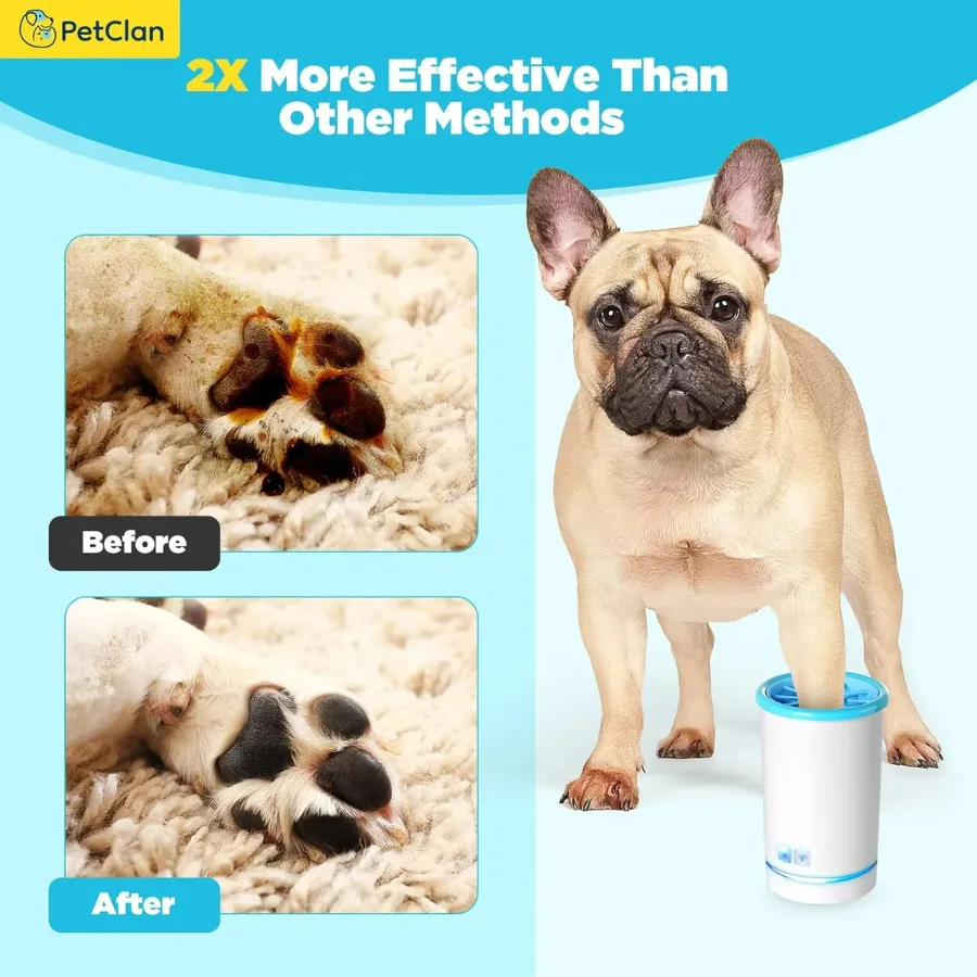 Dog Pet Foot Cleaner Rechargeable Soft Brushes for Small & Medium Dogs β photo 7