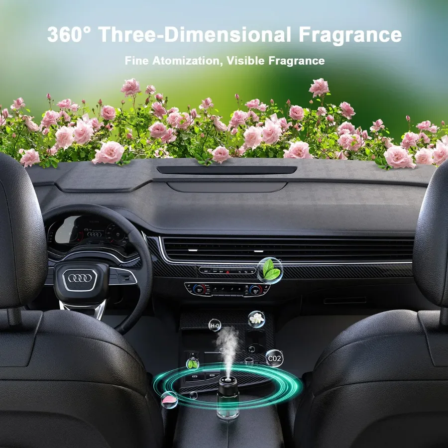 Car Humidifier Fragrance With Laser Light — photo 4