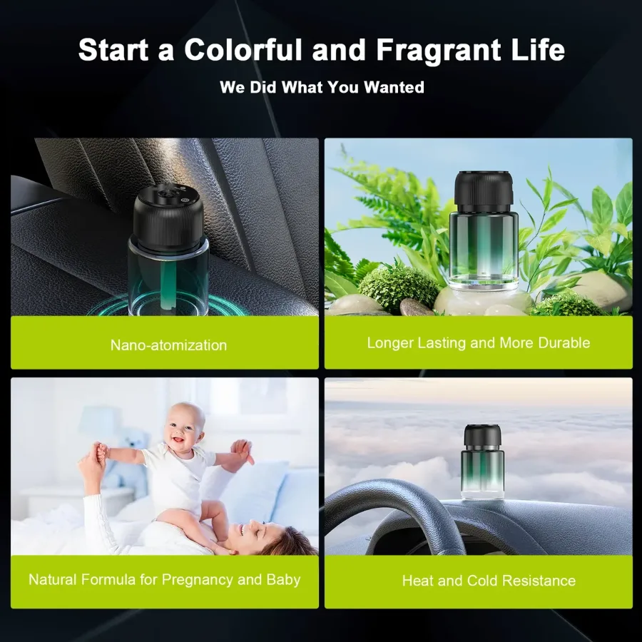 Car Humidifier Fragrance With Laser Light — photo 7
