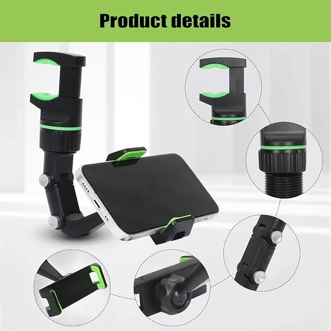 Multifunctional Car Phone Holder Mount, Rearview Mirror Phone Holder for Car, 360 Degree Rotatable β photo 5