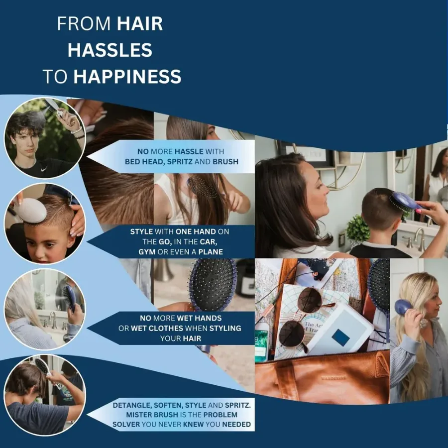 2-in-1 Spray Hair Brush — photo 8