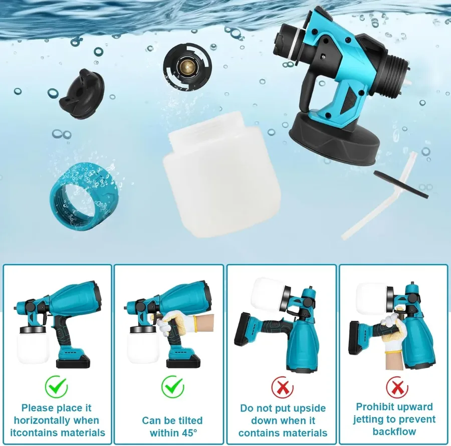 Cordless Paint Sprayer With 2 Battery β photo 5
