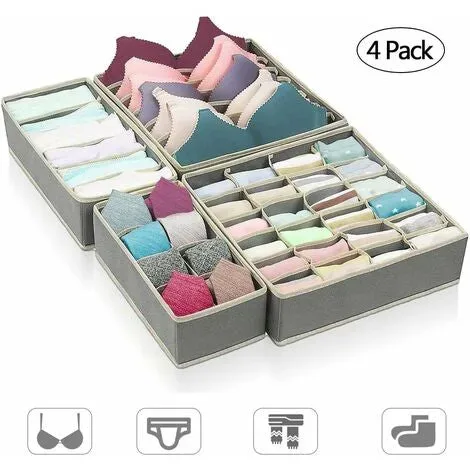 Underwear Storage Box Set Of 4 Pcs β photo 2