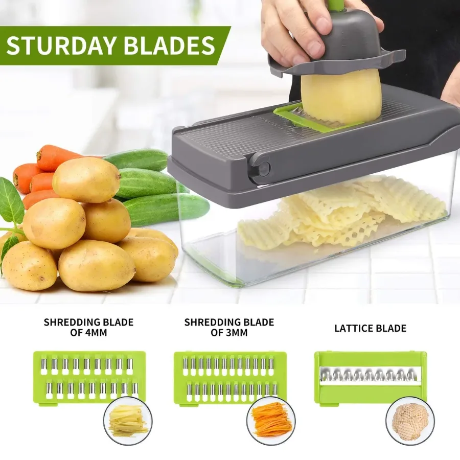 Multifunctional Vegetable Cutter Food Cutter Potato Cutter, Egg Separator Slicer — photo 5
