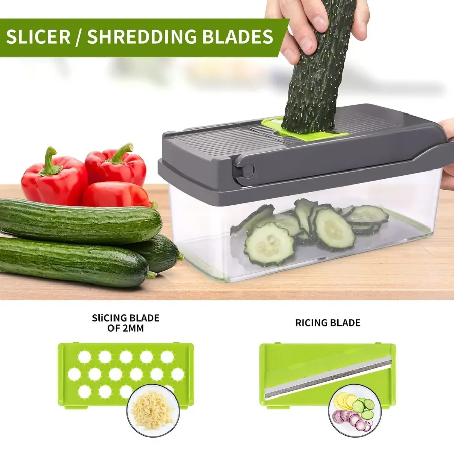 Multifunctional Vegetable Cutter Food Cutter Potato Cutter, Egg Separator Slicer β photo 6